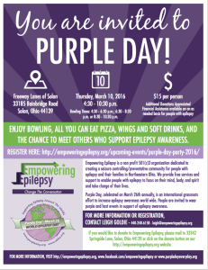 Purple Day Party 2016 Flyer