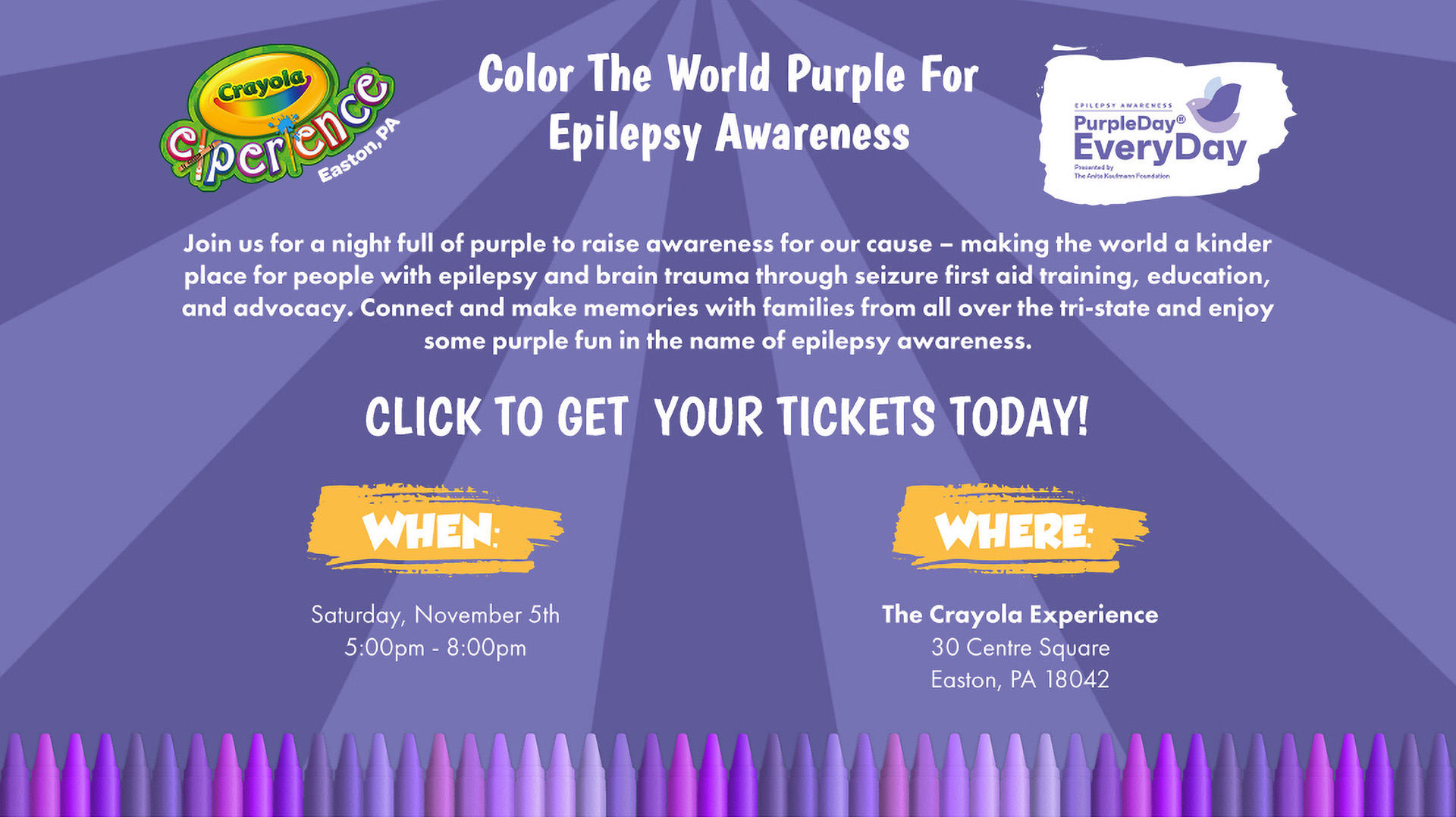 Color The World Purple For Epilepsy Awareness