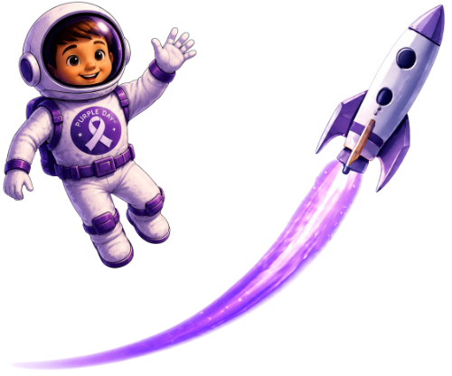 Purple Day Rocket